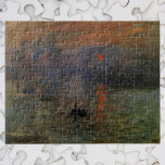 Claude Monet, Vintage Art Pussel<br><div class="desc">Imputsion, Sunrise (1872) av Claude Monet är en vintage bra-konst nautisk målning. Sol:s ståndpunkt verkar också kunna vara en tidsgräns. Ett sjölandskap i Le Havre Harbour, Frankrike med flera båtar i förgrunden vid soluppgången. Om konstnären: Claude Monet (1840-1926) var en av grundarna av den Fransk målningsrörelsen och de flesta av...</div>