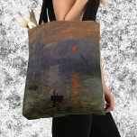 Claude Monet, Vintage Art Tygkasse<br><div class="desc">Imputsion, Sunrise (1872) av Claude Monet är en vintage bra-konst nautisk målning. Sol:s ståndpunkt verkar också kunna vara en tidsgräns. Ett sjölandskap i Le Havre Harbour, Frankrike med flera båtar i förgrunden vid soluppgången. Om konstnären: Claude Monet (1840-1926) var en av grundarna av den Fransk målningsrörelsen och de flesta av...</div>
