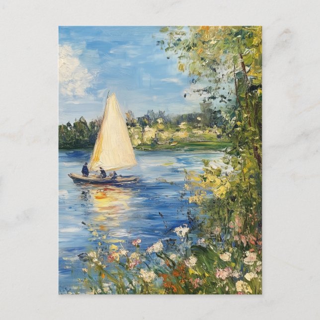 Claude Monet Vintage Postcard Vykort (Framsida)