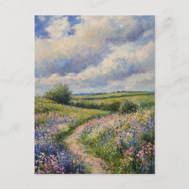 Claude Monet Vintage Postcard Vykort (Framsida)