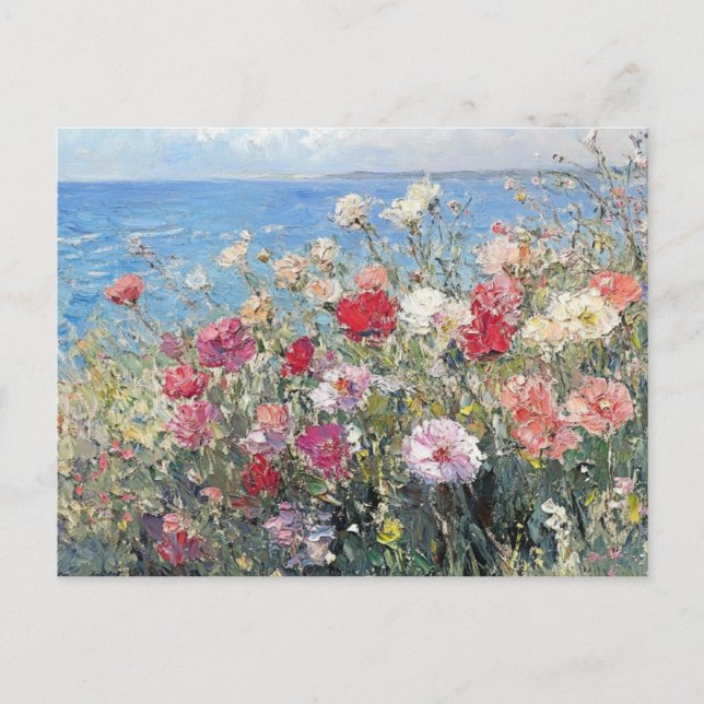 Claude Monet Vintage Postcard Vykort (Framsida)
