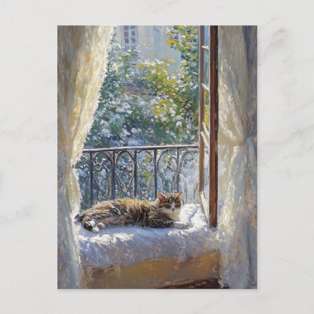 Claude Monet Vintage Postcard Vykort (Framsida)