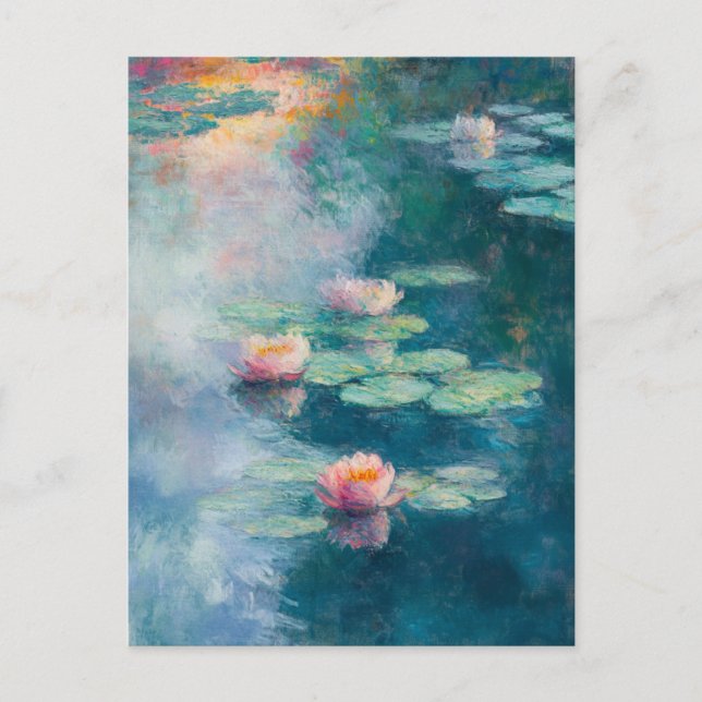 Claude Monet Vintage Postcard Vykort (Framsida)