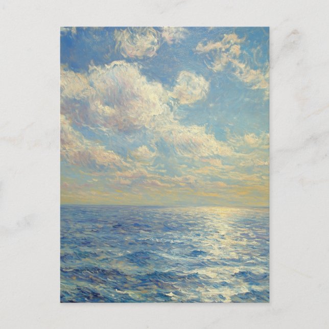 Claude Monet Vintage Postcard Vykort (Framsida)