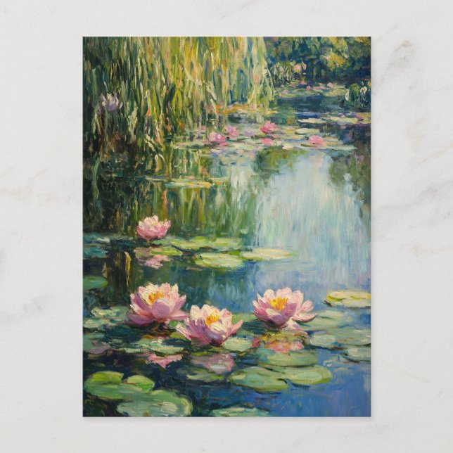 Claude Monet Vintage Postcard Vykort (Framsida)