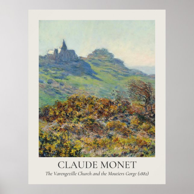 Claude Monet Vintage Wall Art 11x14 Ratio Poster (Framsidan)
