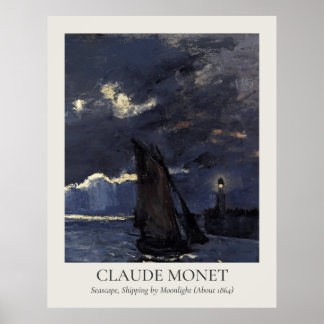 Claude Monet Vintage Wall Art 11x14 Ratio Poster