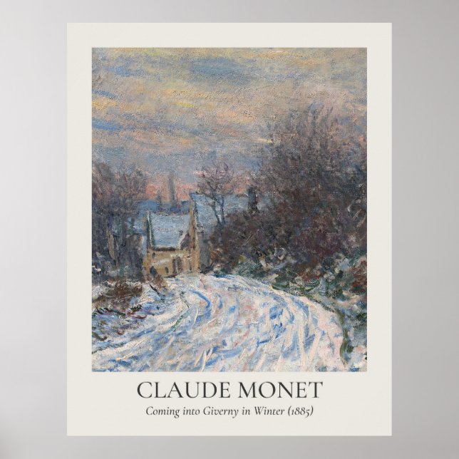 Claude Monet Vintage Wall Art 11x14 Ratio Poster (Framsidan)