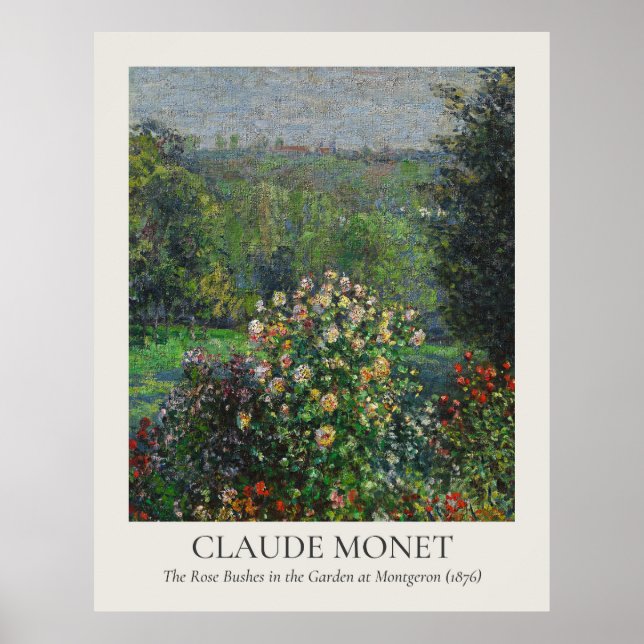 Claude Monet Vintage Wall Art 11x14 Ratio Poster (Framsidan)
