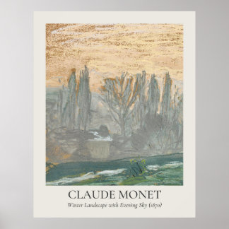Claude Monet Vintage Wall Art 11x14 Ratio Poster