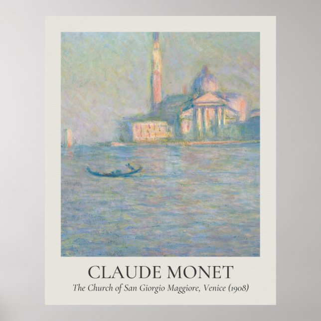 Claude Monet Vintage Wall Art 4x5 Ratio Poster (Framsidan)