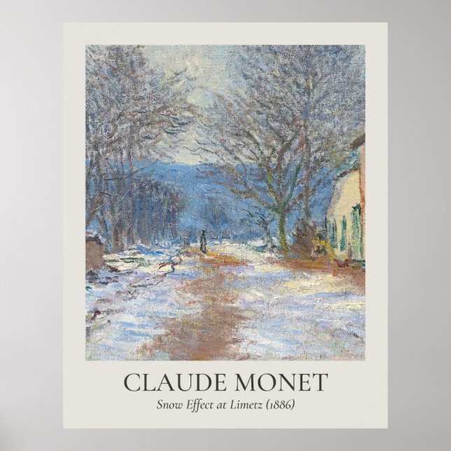 Claude Monet Vintage Wall Art 4x5 Ratio Poster (Framsidan)