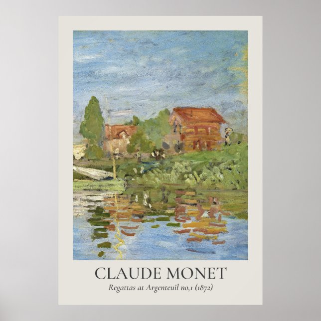 Claude Monet Vintage Wall Art ISO Ratio Poster (Framsidan)
