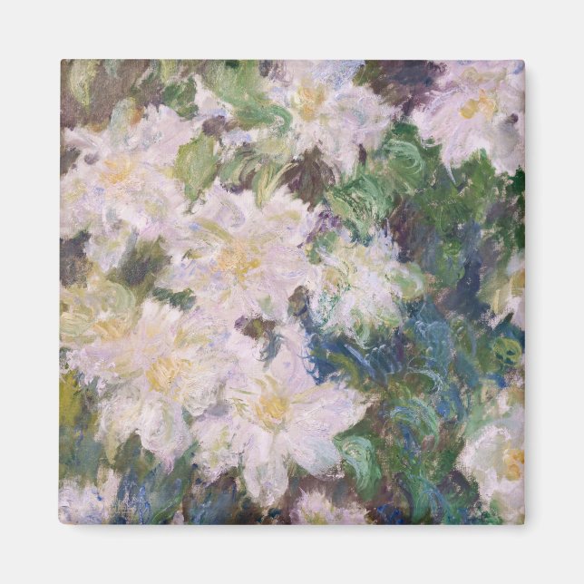 Claude Monet - Vit Klematis Magnet (Framsidan)