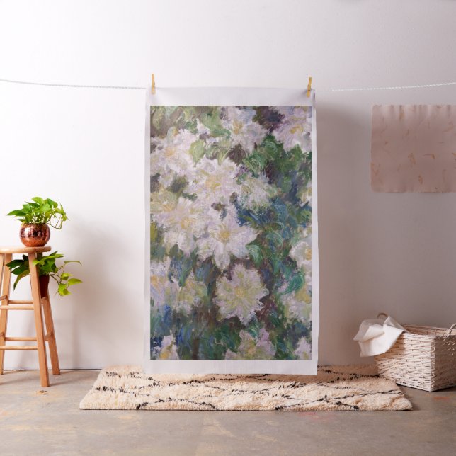 Claude Monet - Vit Klematis Tyg (In Situ)