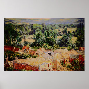 Claude Monet - Vue du by de Giverny Poster