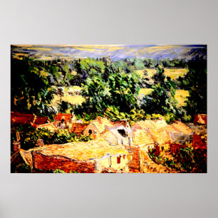 Claude Monet - Vue du by de Giverny Poster