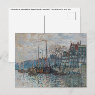 Claude Monet - Vy över Amsterdam Vykort