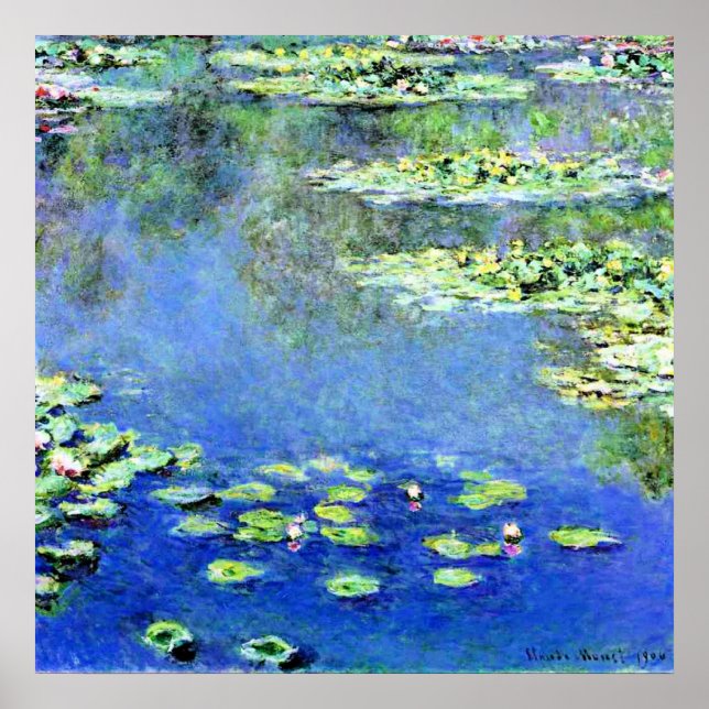 Claude Monet - Water Lilies, 1907, Poster (Framsidan)