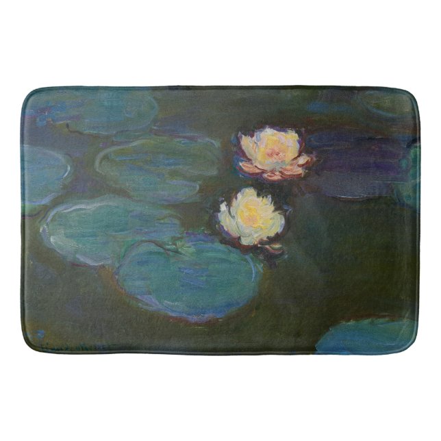 Claude Monet Water Lilies Impressionist Oil Art Badrumsmatta (Framsidan)