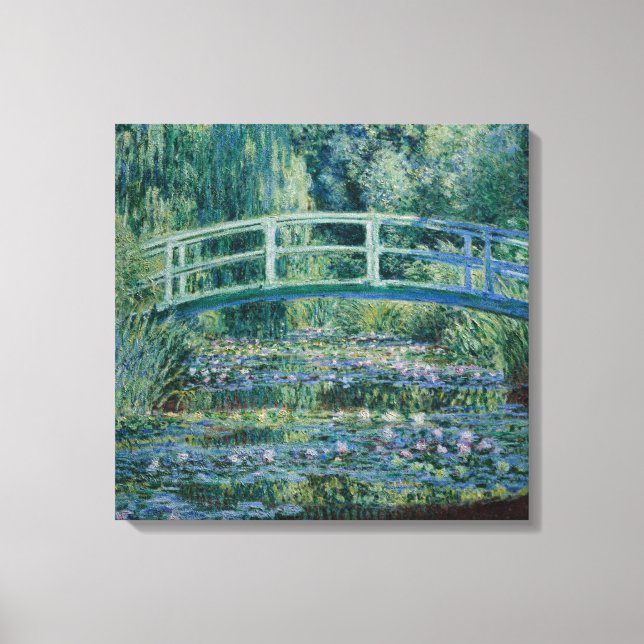 Claude Monet Water-Liliy Pond – Japanese bridge Canvastryck (Framsida)