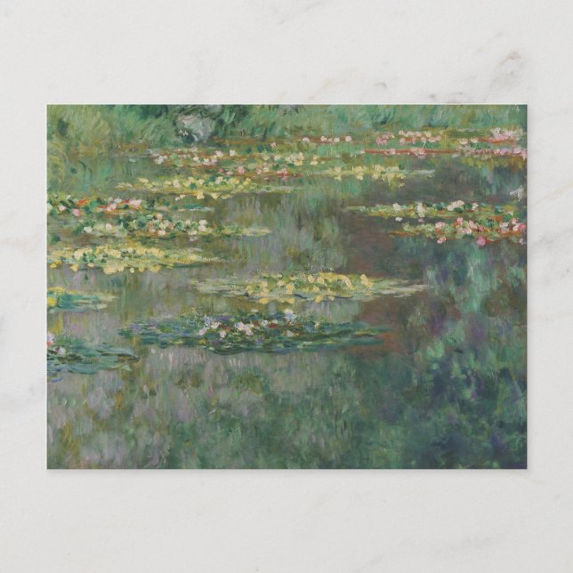 Claude Monet Water Lily Pond Fine Art GalleryHD Vykort (Framsida)