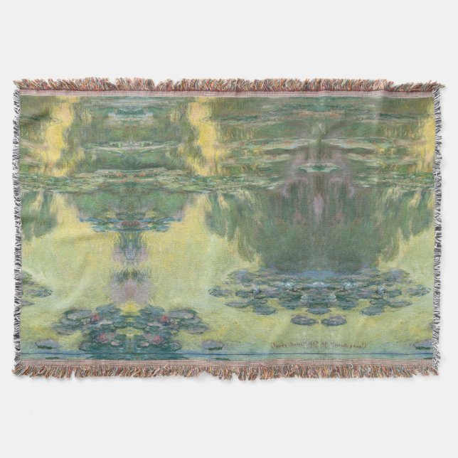 Claude Monet – Waterlilies – 1907 Filt (Framsidan)
