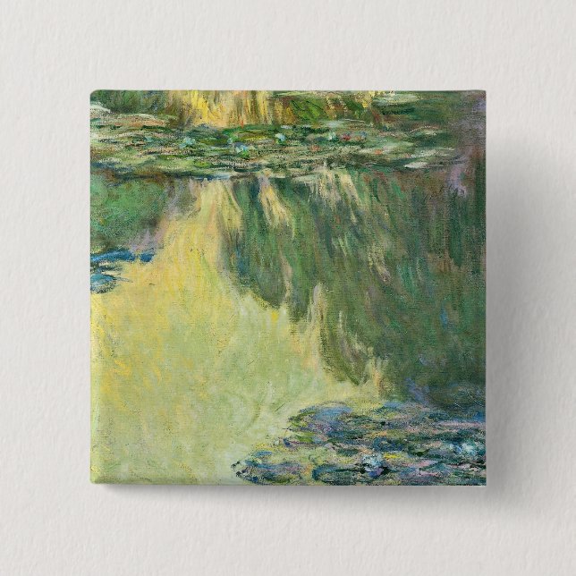 Claude Monet - Waterlilies Knapp (Framsida)