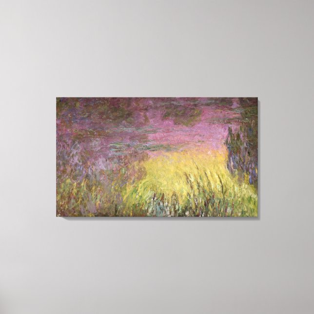 Claude Monet | Waterlilies Sunset, 1915-26 Canvastryck (Framsida)