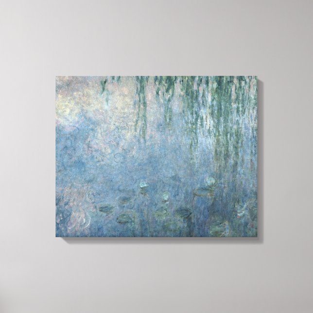 Claude Monet | Waterlilies: Weeping Willows, 1914 Canvastryck (Framsida)