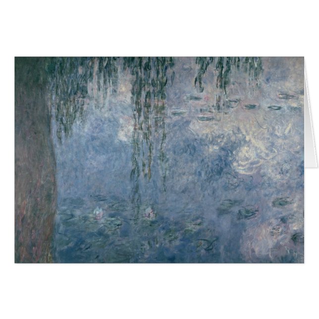 Claude Monet | Waterlilies: Weeping Willows, 1914 Hälsningskort (Framsidan Horizontal)
