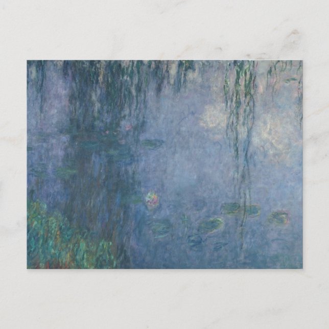 Claude Monet | Waterlilies: Weeping Willows, 1914 Vykort (Framsida)