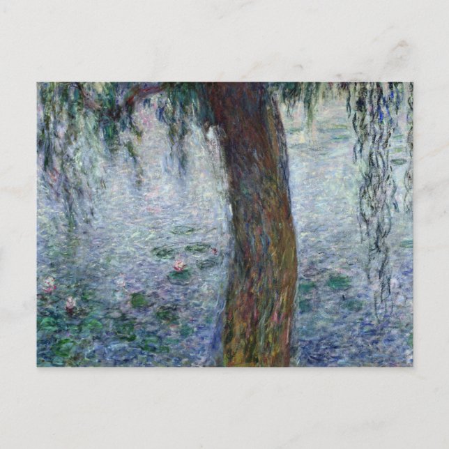 Claude Monet | Waterlilies Weeping Willows höger Vykort (Framsida)