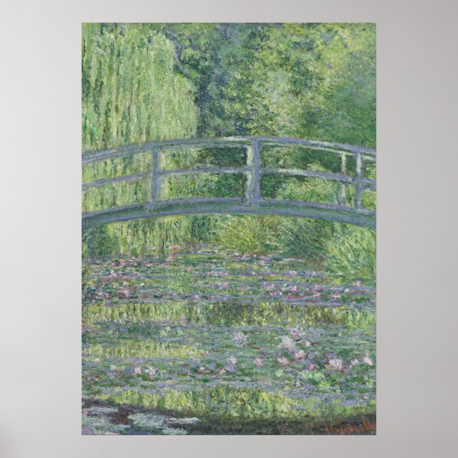 Claude Monet | Waterlily Pond: Grönt Harmony Poster (Framsidan)