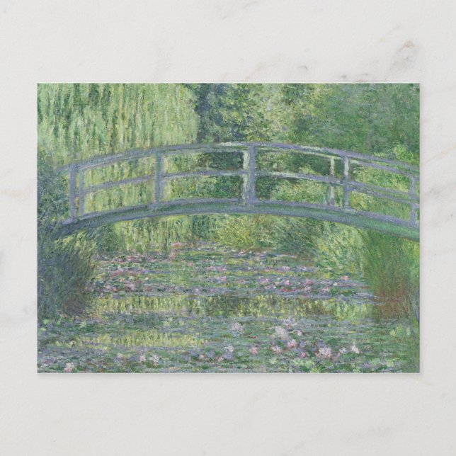 Claude Monet | Waterlily Pond: Grönt Harmony Vykort (Framsida)
