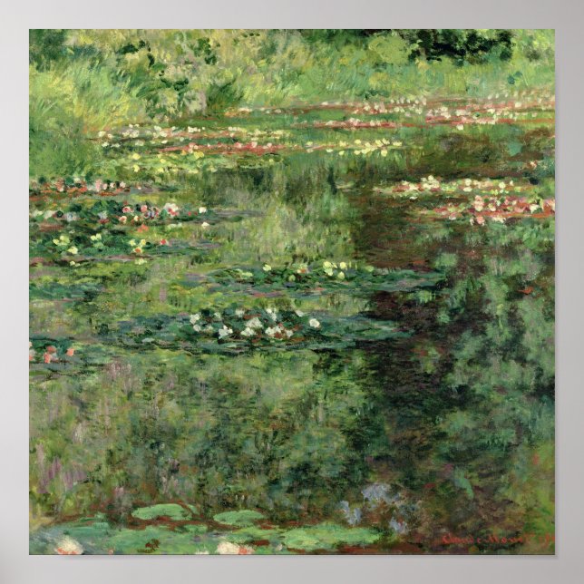 Claude Monet | Waterlily Pond Poster (Framsidan)