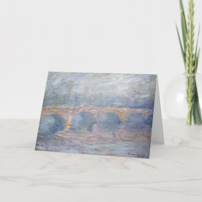 Claude Monet | Waterloo Bridge, London, Sunset Kort (Framsida)