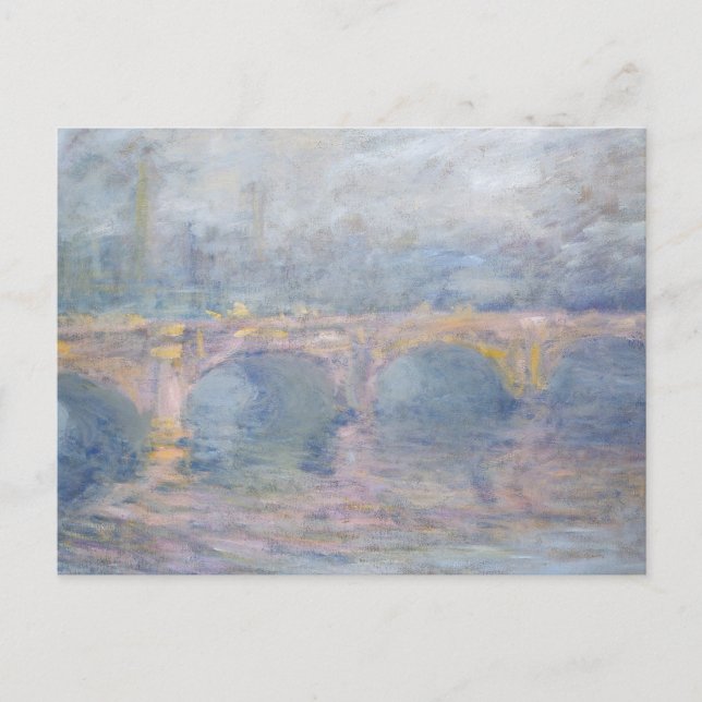 Claude Monet | Waterloo Bridge, London, Sunset Vykort (Framsida)