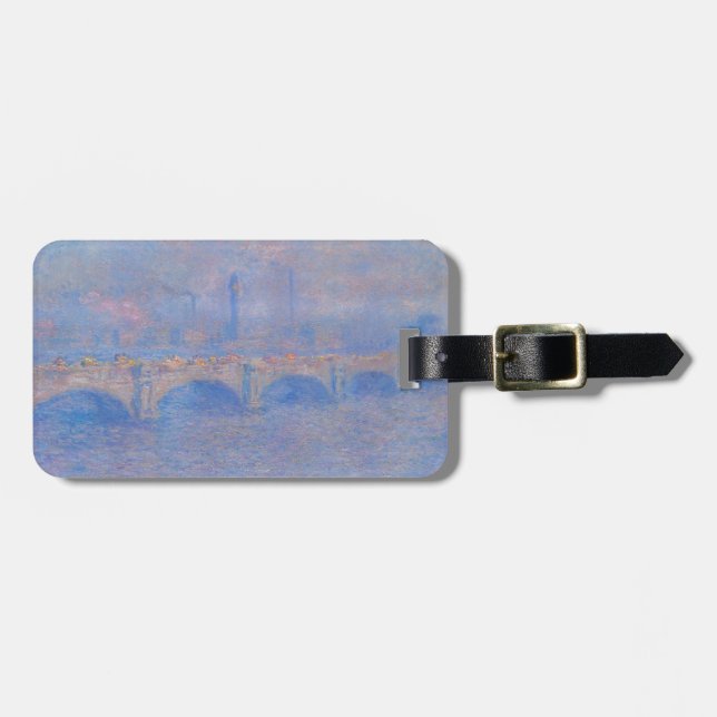 Claude Monet Waterloo Bridge Solljus Konsttryck Bagagebricka (Horisontell Framsida)