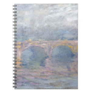 Claude Monet Waterloo överbryggar, London, på Anteckningsbok Med Spiral
