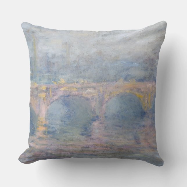 Claude Monet | Waterloo överbryggar, London, på Kudde (Framsida)