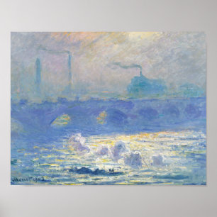Claude Monet - Waterloo överbryggar Poster