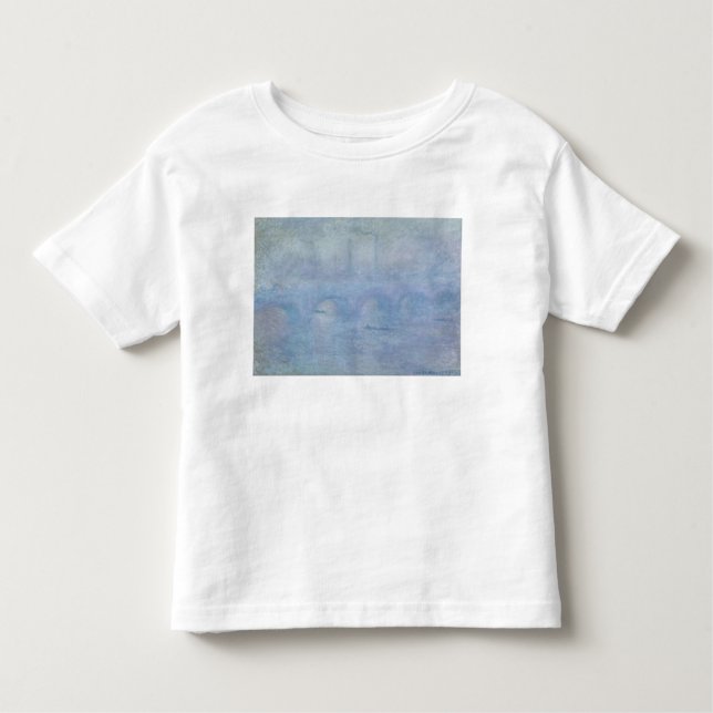 Claude Monet | Waterloo överbryggar: Verkställa av T-shirt (Framsida)