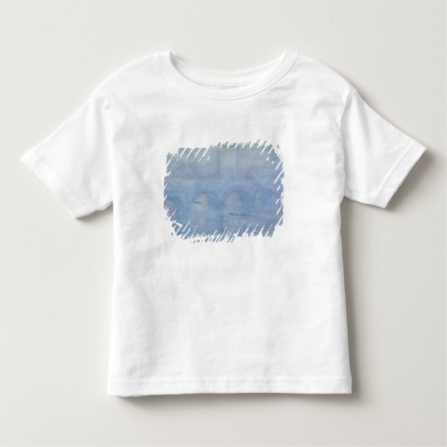 Claude Monet | Waterloo överbryggar: Verkställa av Tee Shirt (Framsida)