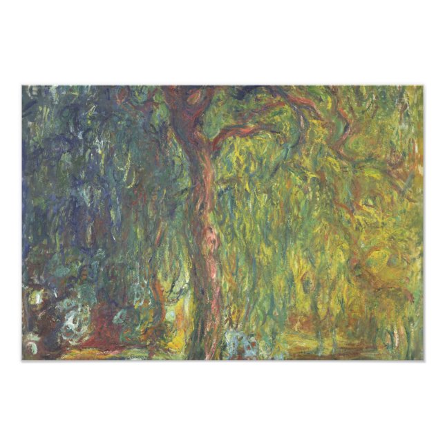 Claude Monet - Weeping Willow Fototryck (Framsidan)