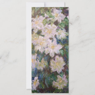 Claude Monet - White Clematis Inbjudningar
