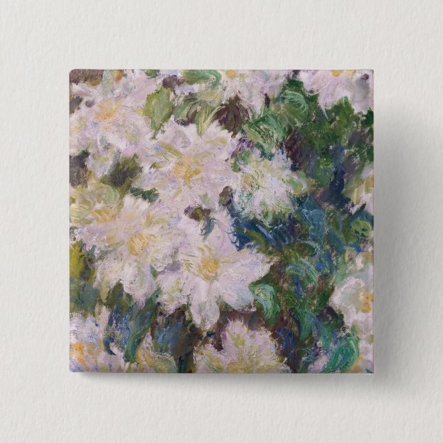 Claude Monet - White Clematis Knapp (Framsida)
