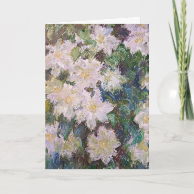 Claude Monet - White Clematis Kort (Framsida)