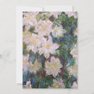 Claude Monet - White Clematis Tack Kort