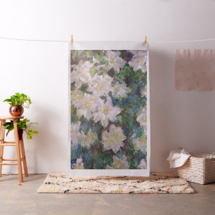 Claude Monet - White Clematis Tyg